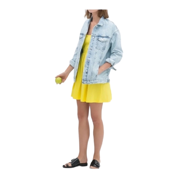 Zara Yellow Mini Dress Sold Out Online Size Medium - Picture 5 of 12
